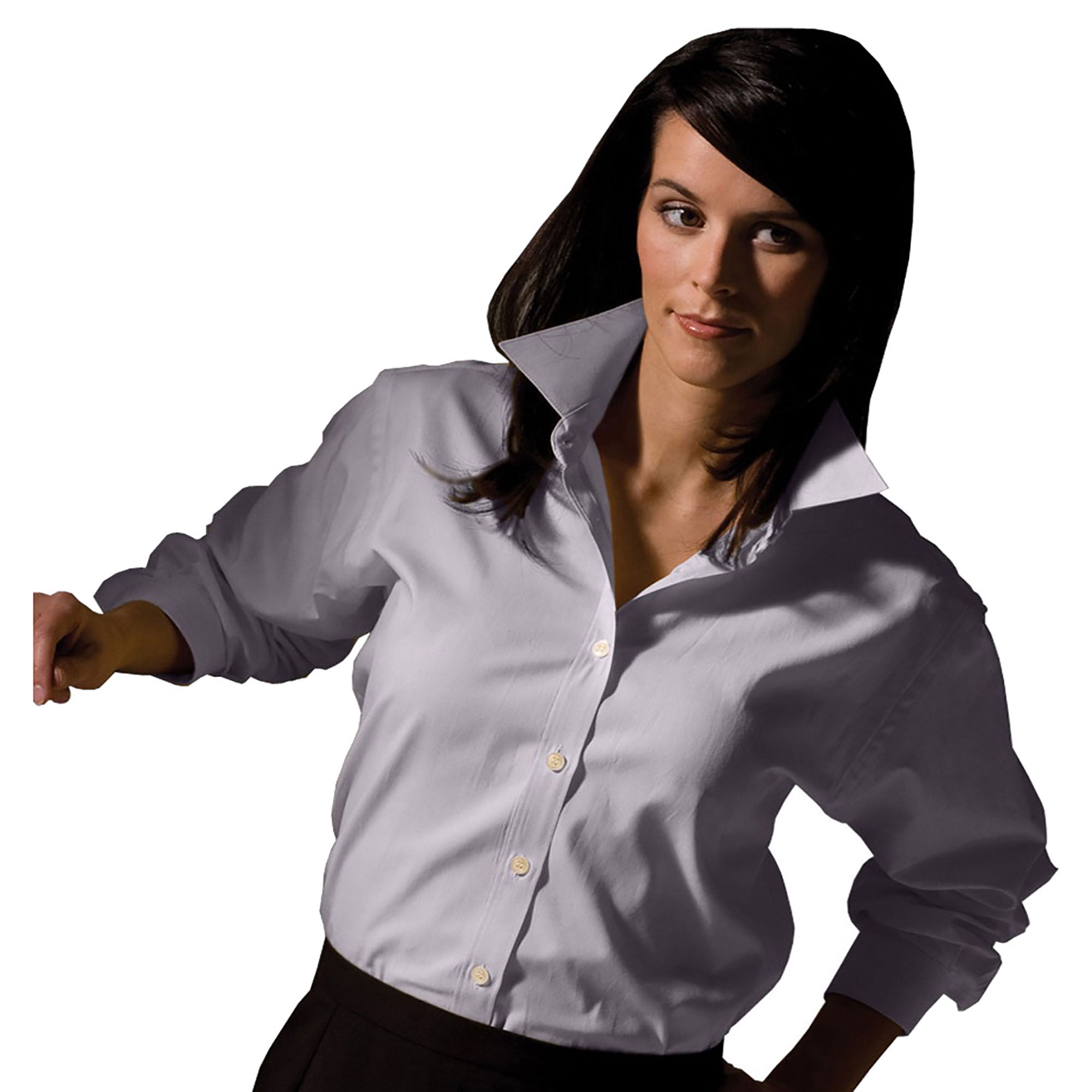 Edwards Garment 's Pinpoint Long Sleeve Oxford Shirt, Style