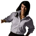 thumbnail image 1 of Edwards Garment Women's Pinpoint Long Sleeve Oxford Shirt, Style 5975, 1 of 1