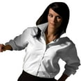 thumbnail image 1 of Edwards Garment Women's Pinpoint Long Sleeve Oxford Shirt, Style 5975, 1 of 1