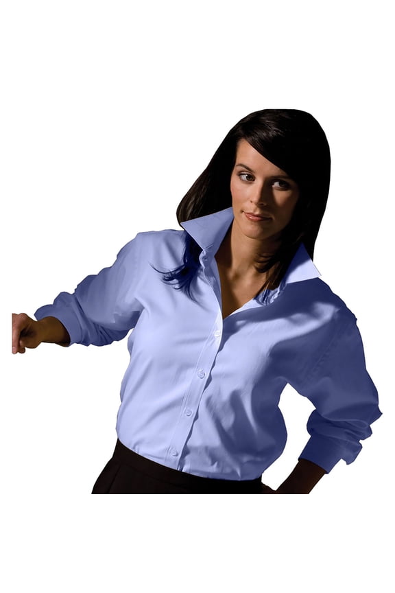Garment Women's Pinpoint Long Sleeve Oxford Shirt, Style 5975