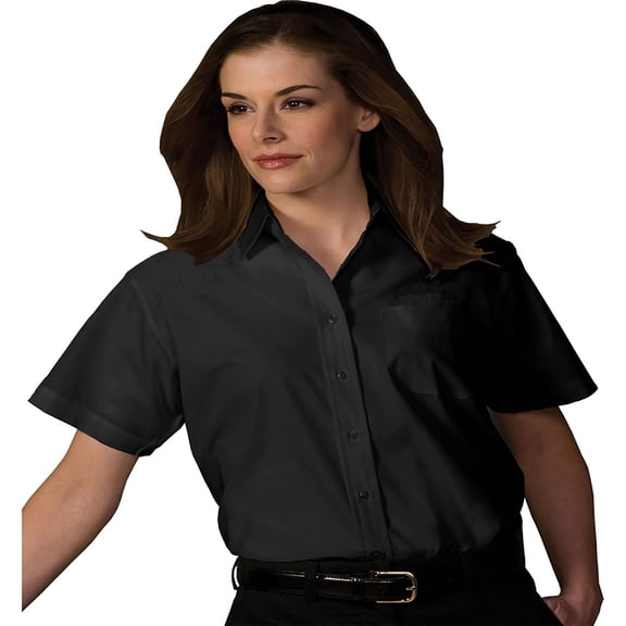 Edwards Garment Women's Short Sleeve Value Broadcloth Shirt, Style 5313