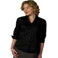 thumbnail image 1 of Women's V-Neck French Placket Stretch Blouse 5045, 1 of 1