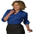 thumbnail image 1 of "Edwards Garment Women's Soft Collar 3/4 Sleeve Blouse, Style 5045", 1 of 2