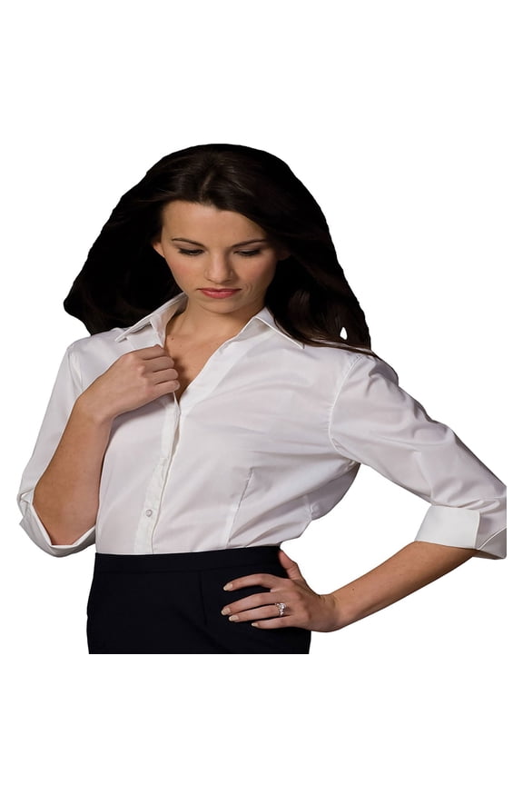 Garment Women's Soft Collar 3/4 Sleeve Blouse, Style 5045