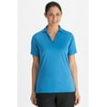 thumbnail image 1 of Edwards Garment Women's V-Neck Flat-Knit Polo Shirt, 1 of 1