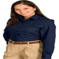 thumbnail image 1 of Edwards Garment Women's Wrinkle Resistant Long Sleeve Twill Shirt, Style 5750, 1 of 1