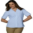 thumbnail image 1 of Edwards Garment Women's Wrinkle Resistant Short Sleeve Poplin Shirt, Style 5245, 1 of 1