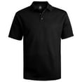 thumbnail image 1 of Edwards Garments 1576 Men's Moisture Wicking Short Sleeve Sport Polo Shirt,1576,BLACK,M, 1 of 2
