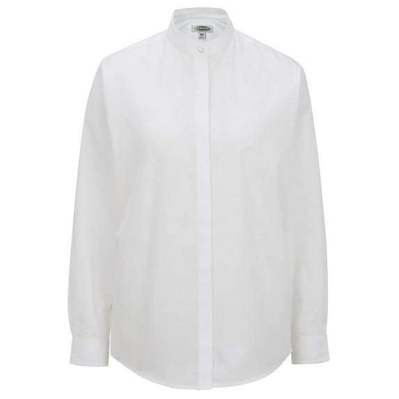 Women's Banded Collar Long Sleeve Blouse 5396