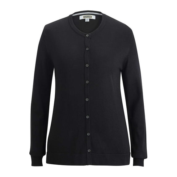 Edwards Ladies Crew Neck Button Front Cardigan