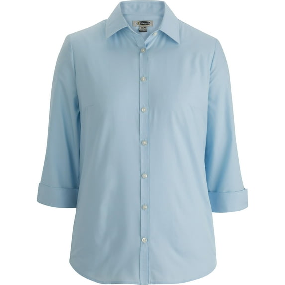 Edwards Ladies Essential Broadcloth Shirt 3/4 Sleeve