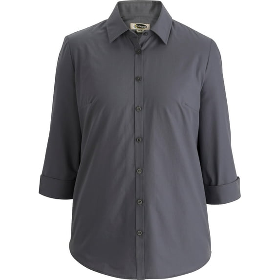 Edwards Ladies Essential Broadcloth Shirt 3/4 Sleeve