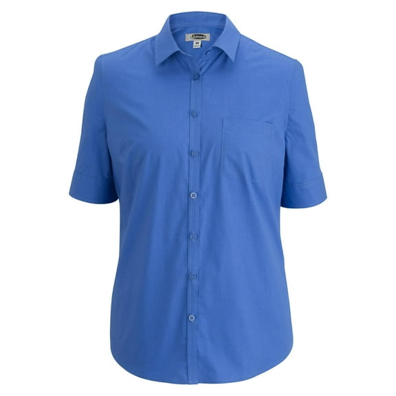 Edwards Ladies' S/S Stretch Poplin Blouse