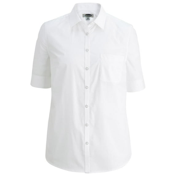 Edwards Ladies' S/S Stretch Poplin Blouse