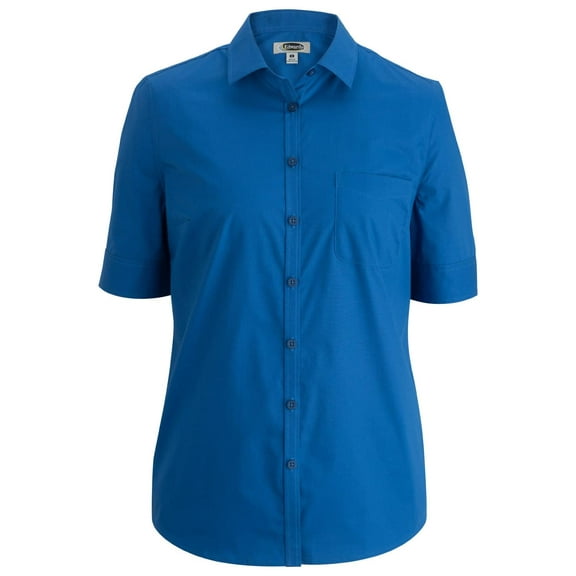 Edwards Ladies' S/S Stretch Poplin Blouse