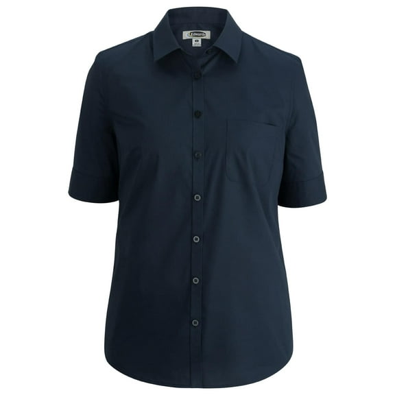 Edwards Ladies' S/S Stretch Poplin Blouse