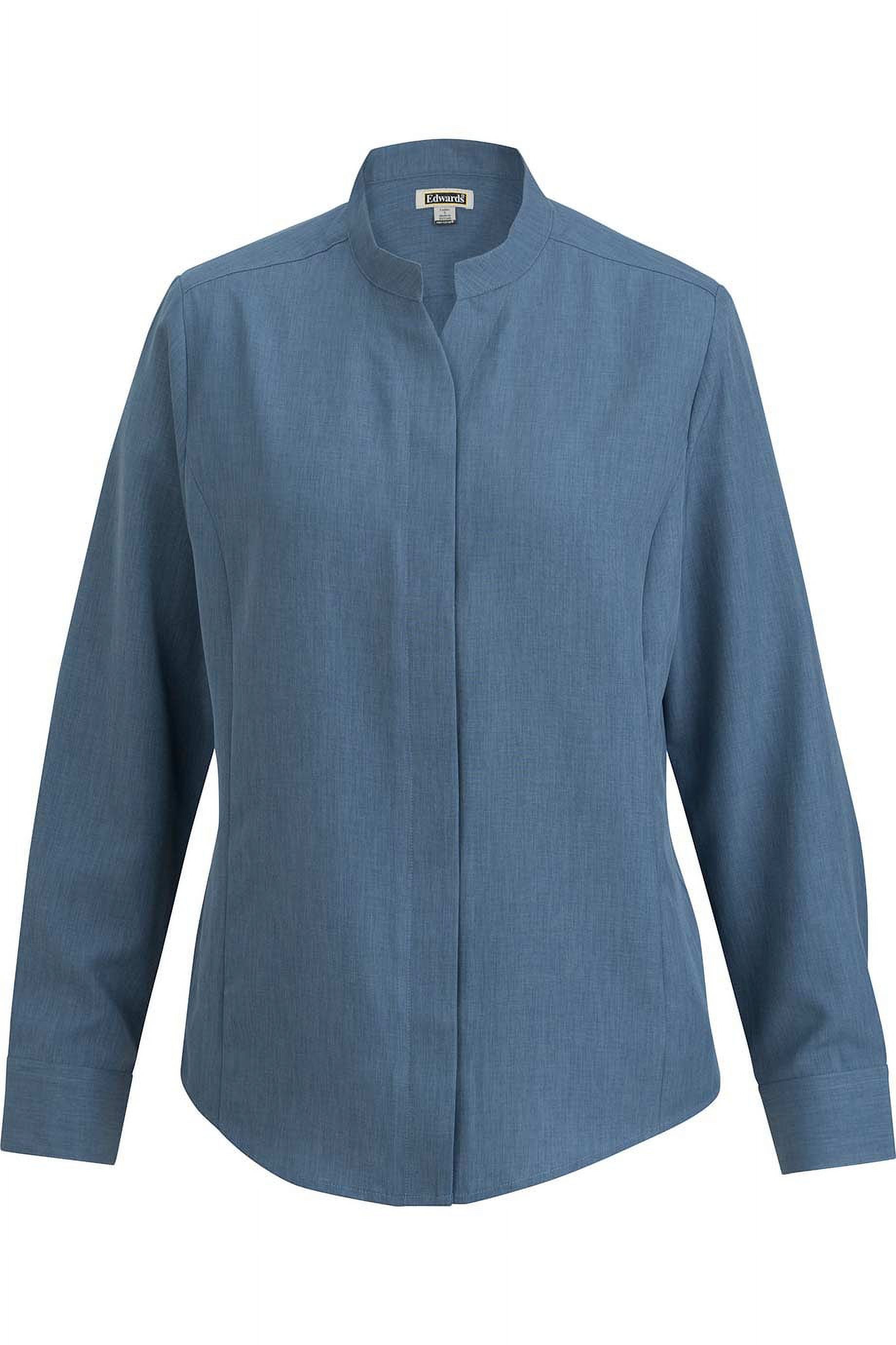 Edwards Ladies Stand Up Collar Shirt Walmart