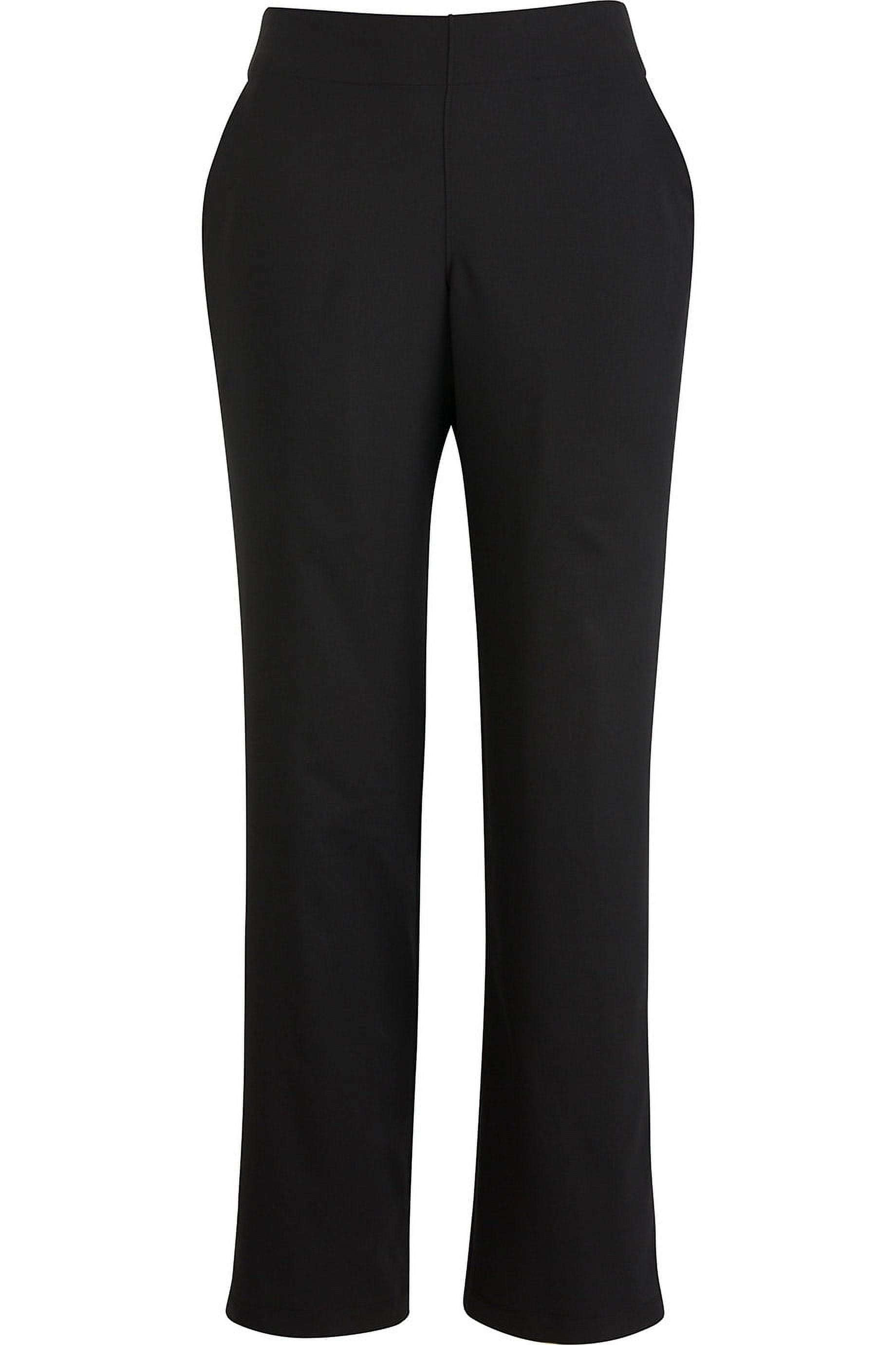 Edwards Garment Womens Microfiber Flat Front Dress Pant