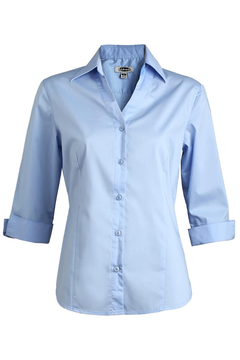 Ella - Elegant V-Neck 3/4 Sleeve Blouse