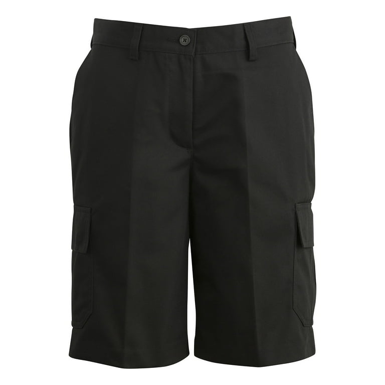 Ladies black chino shorts sales