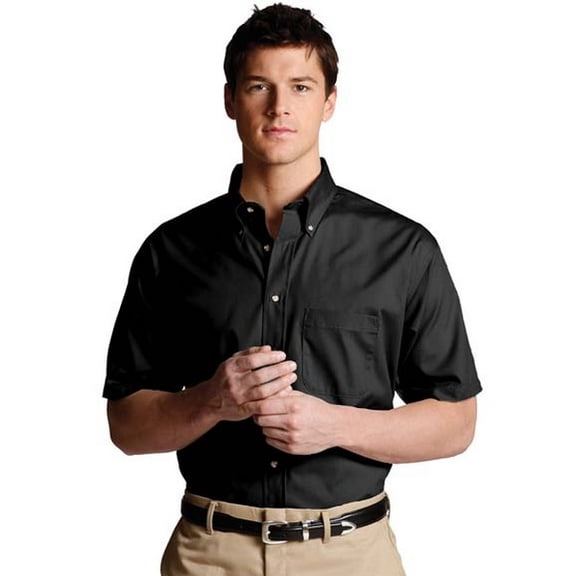 Edwards Men's Big And Tall Button Down Short Sleeve Poplin Shirt, Style 1230