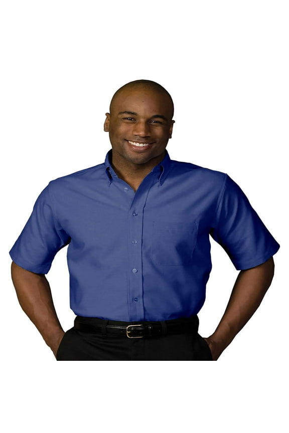 "Edwards Men's Big And Tall Short Sleeve Oxford Shirt, Style 1027"