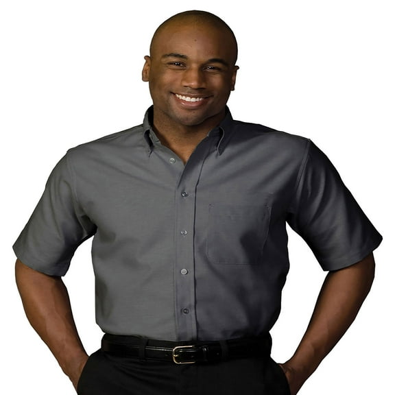 "Edwards Men's Big And Tall Short Sleeve Oxford Shirt, Style 1027"