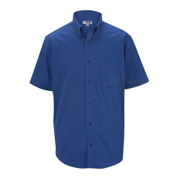Edwards Men's Cottonplus Short Sleeve Twill Shirt