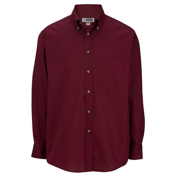 Edwards Men's Easy Care Long Sleeve Poplin Shirt