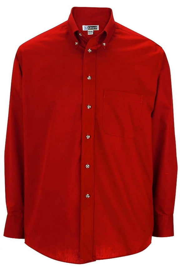 Edwards Men's Easy Care Long Sleeve Poplin Shirt