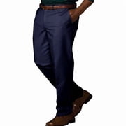 Ed Garments Men's Casual Chino Blend Easy Fit Pant, NAVY, 36 UL