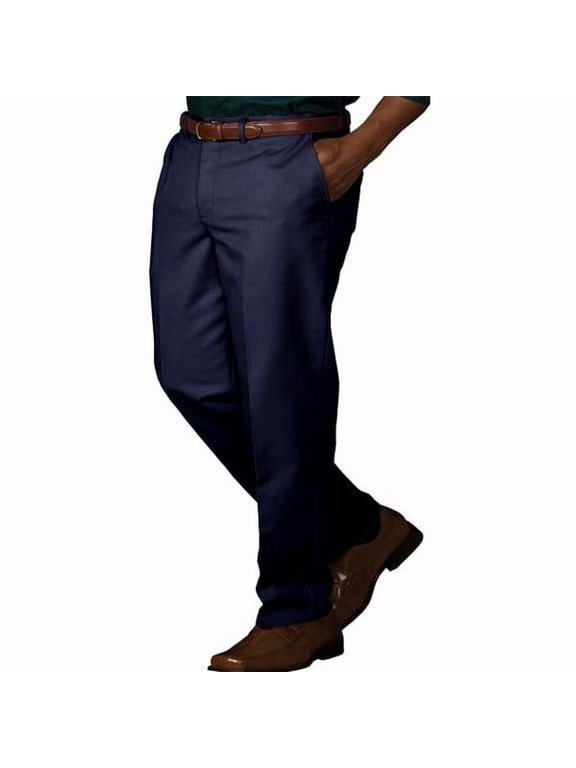 Ed Garments Men's Casual Chino Blend Easy Fit Pant, NAVY, 42 30