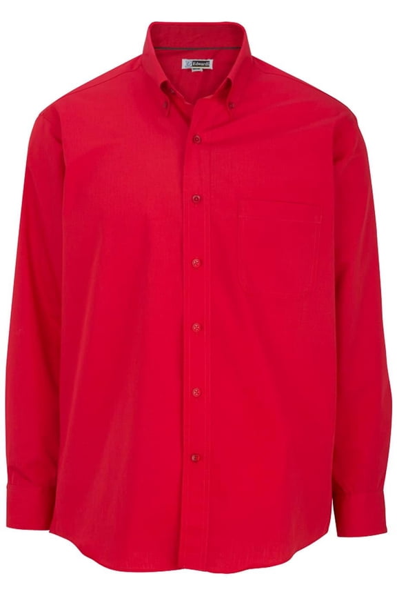 Edwards Men's Lightweight Long Sleeve Poplin Shirt