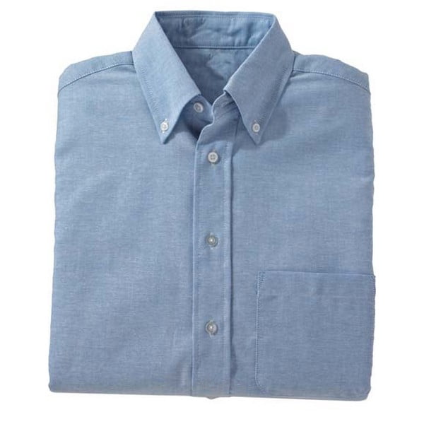 Edwards Garment Men’s Long Sleeve Oxford Shirt – Wrinkle-Resistant Performance Dress Shirt With Button-Down Collar
