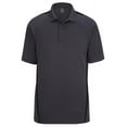 thumbnail image 1 of Edwards 1513 Men's SnaG-Proof Color Block Short Sleeve Polo, 2XL, STEEL GREY with BLACK, 1 of 3