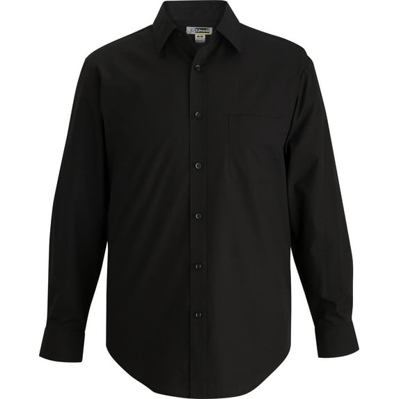 Edwards Mens Essential Broadcloth Shirt Long Sleeve