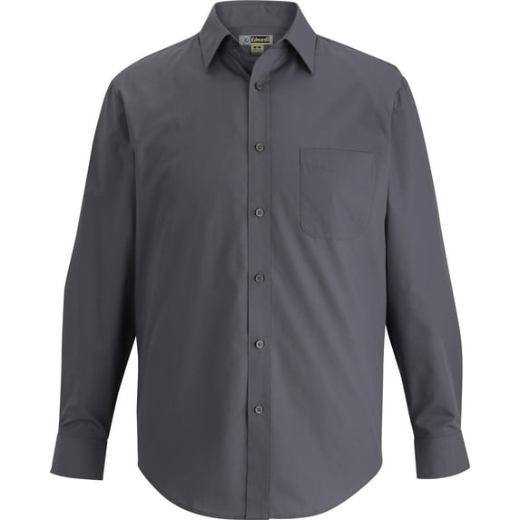 Edwards Mens Essential Broadcloth Shirt Long Sleeve