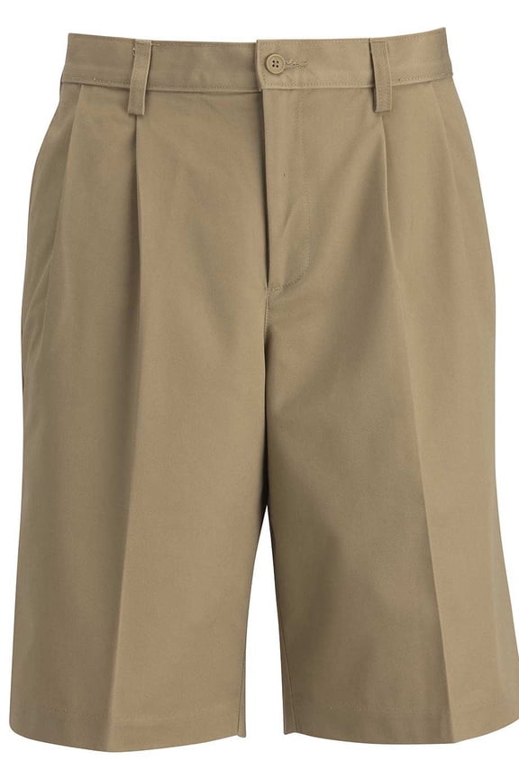 s Mens Utility Chino Pleated Front Short