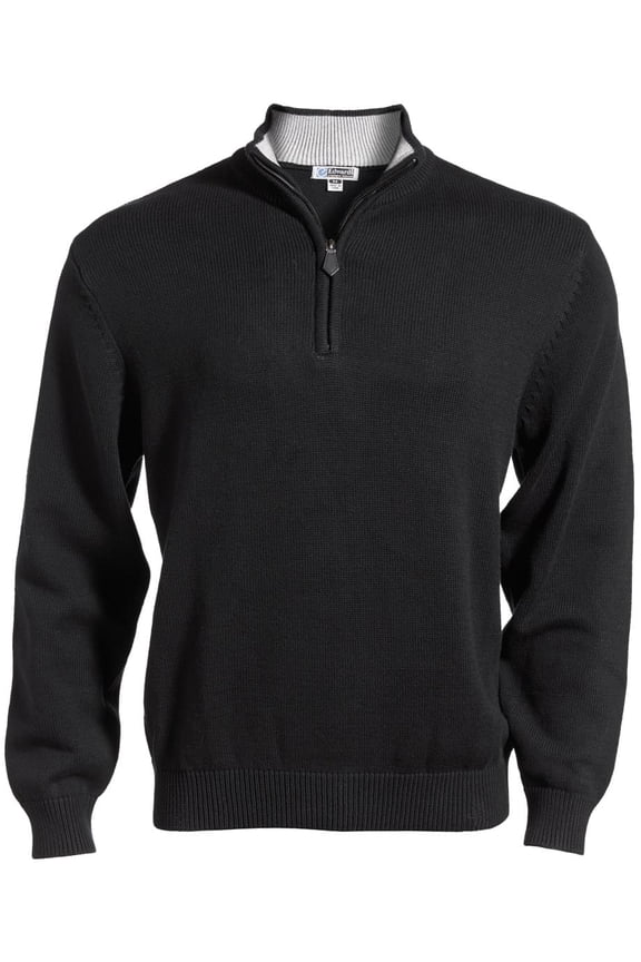 s Quarter Zip Cotton Blend Sweater