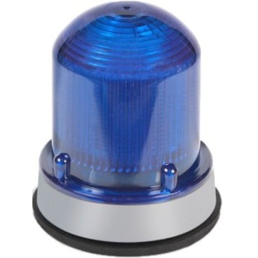 125 Class XBR LED Beacon - Steady-On/Lightburst - Gray Base Blue 24V DC, 0.215A