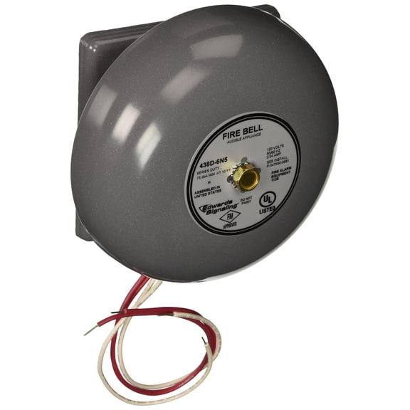 Edwards Signaling 438D-6N5 BELL 6"120V60HZ CA3