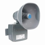 Multi-Tone Signal, Horn, Continuous, 24V AC/DC, 110 dB, Zinc Alloy, Gray, Conduit, Surface Mount