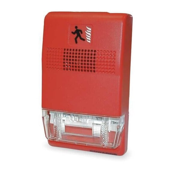 Chime Strobe,Red,H 27/32 x L 4 1/2 In EG1R-CVM