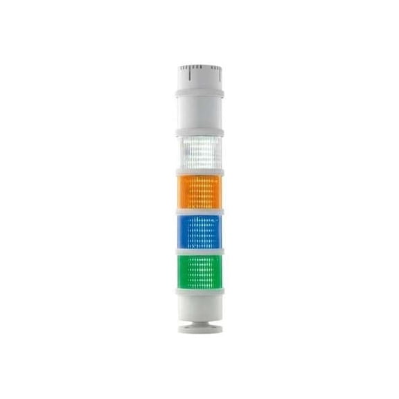 Tower Light Sounder Tier, 120 to 240V AC, Gray, 2 15/16 in Dia., 4 1/8 in Height, 200 Class Series