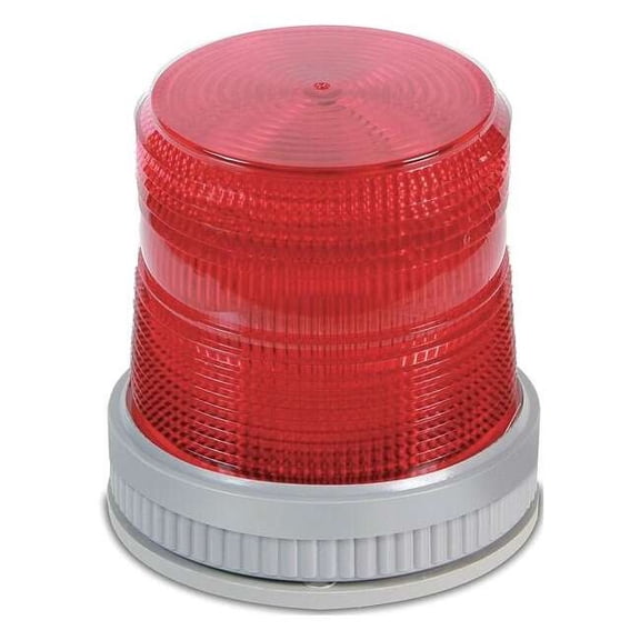 Edwards Signaling Warning Light,LED,24VDC,Red,65 FPM 105XBRMR24D