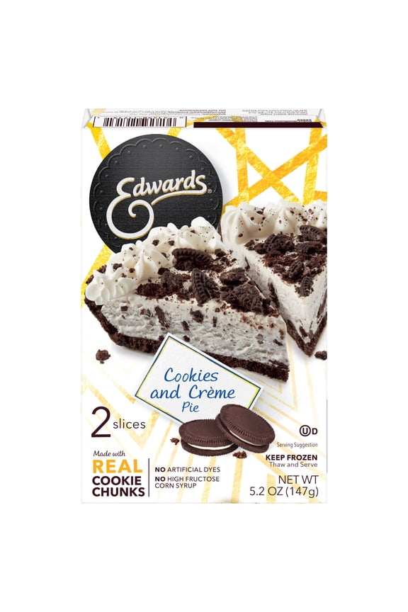 Singles Desserts Frozen Cookies & Crme Pie, 5.2 oz 2 Pack