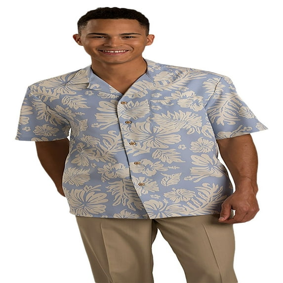 Edwards Tropical Hibiscus Camp Shirt, Style 1036