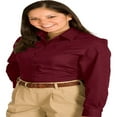 thumbnail image 1 of Edwards Women's Wrinkle Resistant Long Sleeve Twill Shirt, Style 5750, 1 of 2