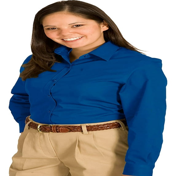 Edwards Women's Wrinkle Resistant Long Sleeve Twill Shirt, Style 5750