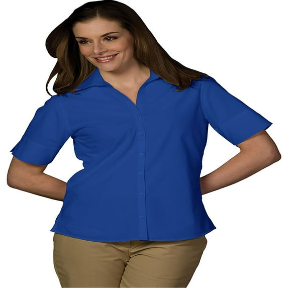 Edwards Women's Wrinkle Resistant Short Sleeve Poplin Shirt, Style 5245